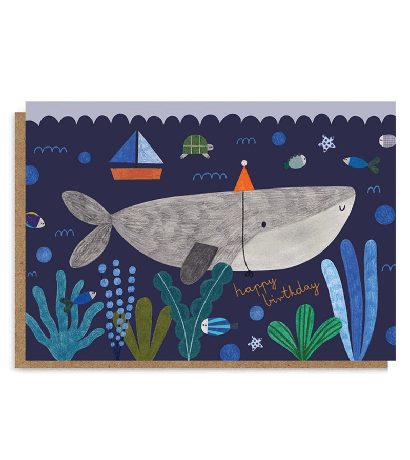 Under Water Birthday Card by Daria Solak Illustrations