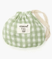 Vito Shorts in Green Vichy cotton Gauze with Pouch for Minikane Baby Dolls