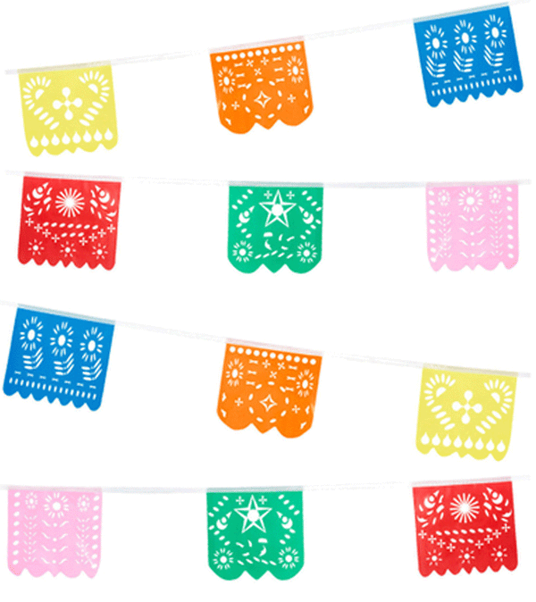 6 meters Mexican Party Bunting Garland