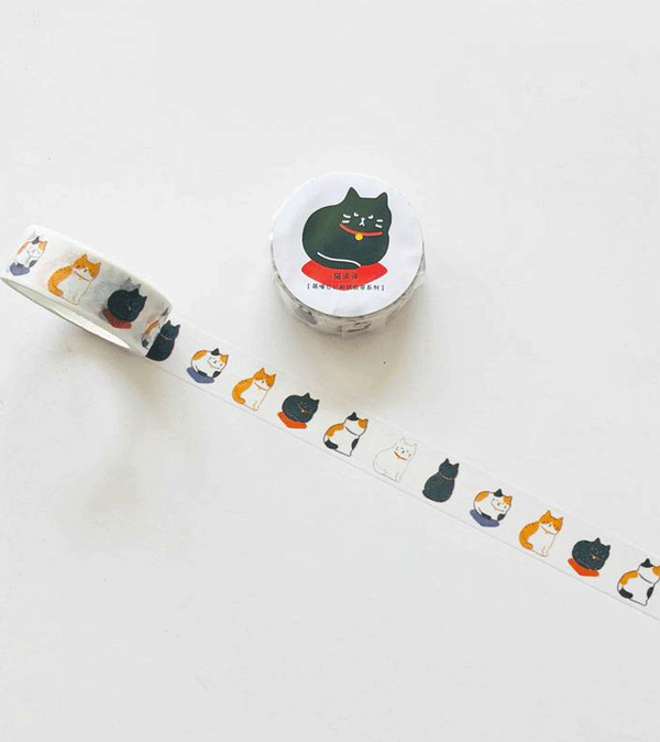 Japanese Sitting Cat Washi Tape