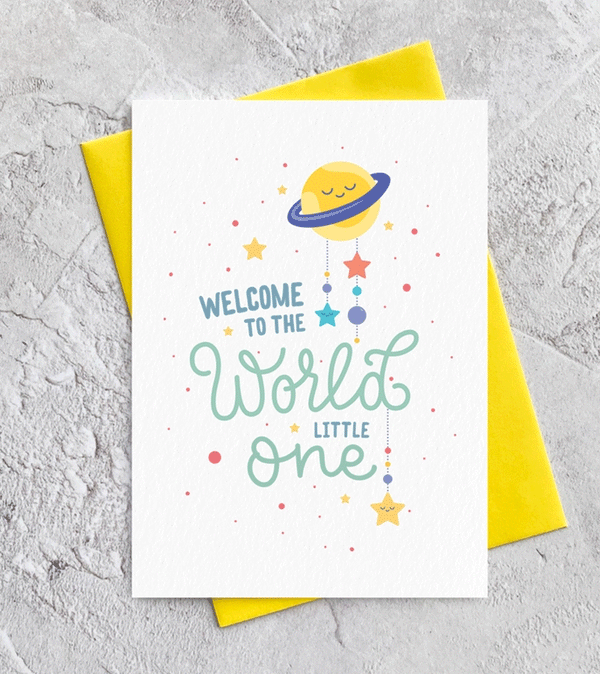 Welcome To the World Little One Card by Heyyy Ltd
