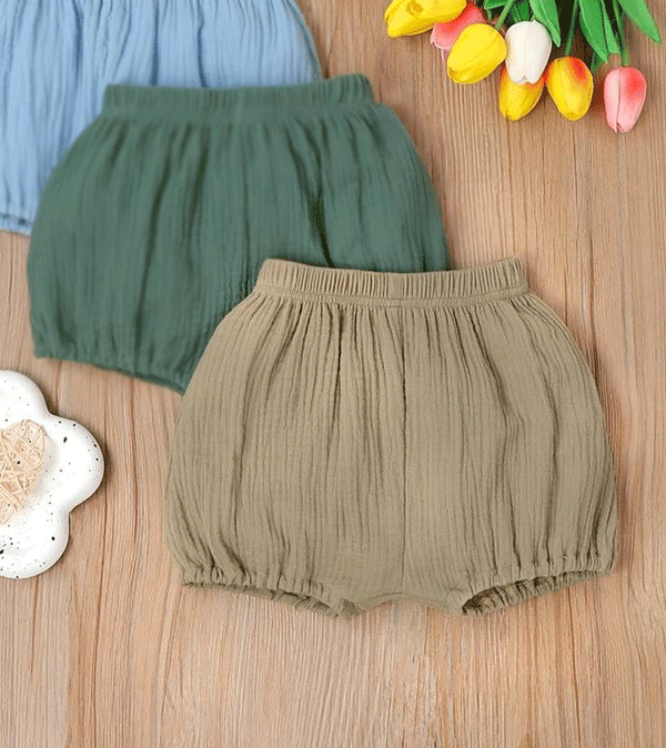 Khaki Cotton Muslin Bloomers