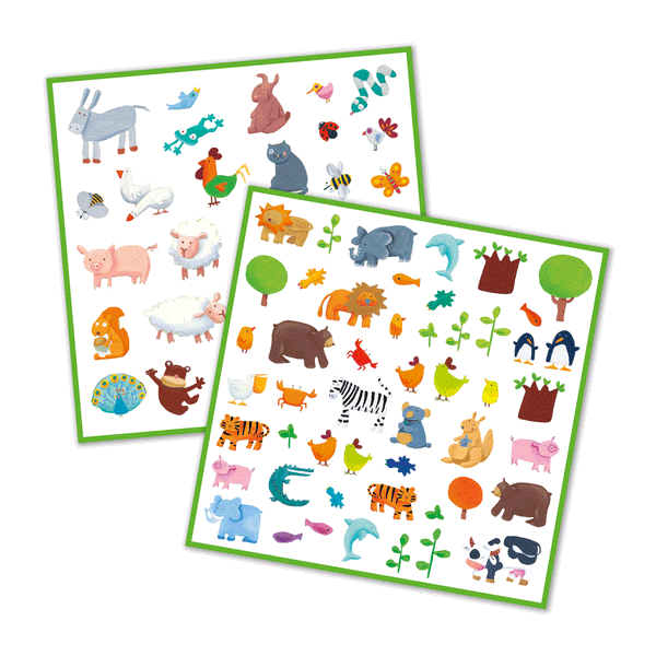 160 Animal Stickers by Djeco” - Niddle Noddle