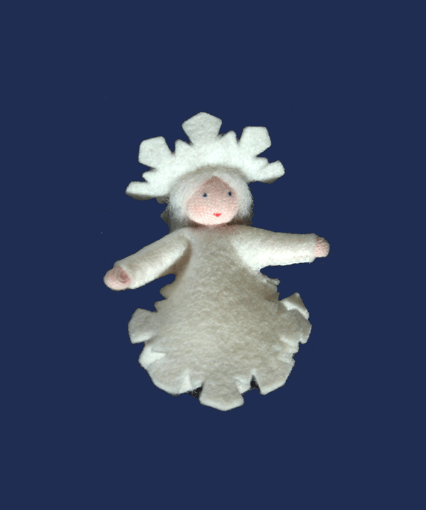 Hanging Ice Crystal Waldorf Doll - Niddle Noddle