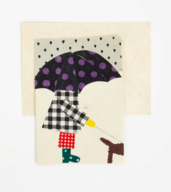 Umbrella Card by AfroArt