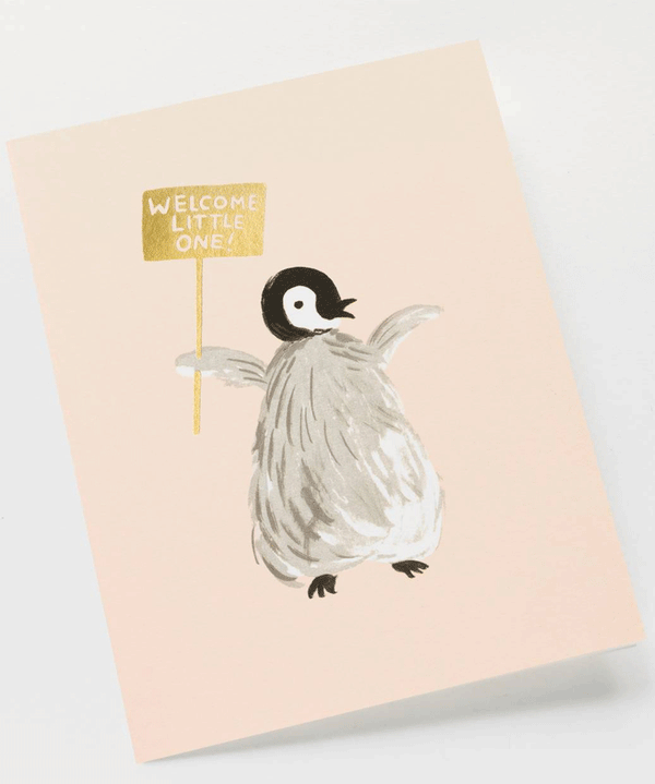 Welcome Penguin Card by Rifle Paper Co