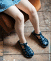 Shark Sandal in Navy By Sun-San - Niddle Noddle