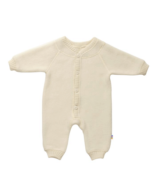 Cream Soft Wool Jumpsuit by Joha - Niddle Noddle