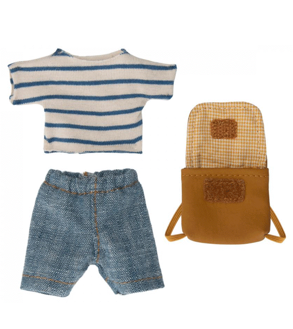 Clothes and Backpack for Big Brother Mouse  by maileg