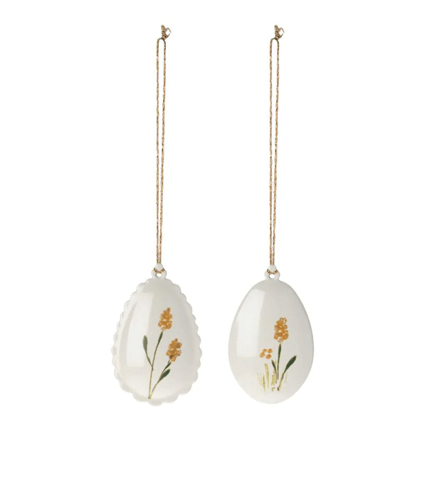 Yellow Flower Metal Egg Ornament by maileg - Niddle Noddle