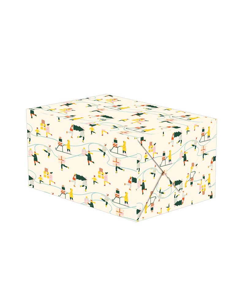 Skaters Wrapping Paper by Naomi Wilkinson - Niddle Noddle