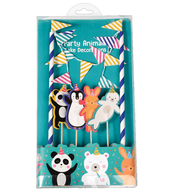 Party Animals Cake Bunting Kit - Niddle Noddle