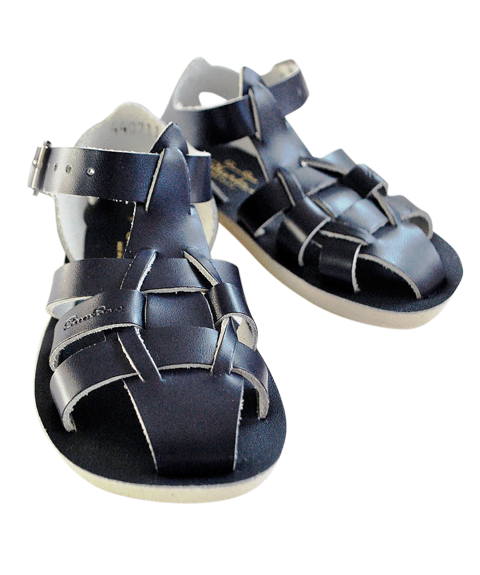 Shark Sandal in Navy By Sun-San