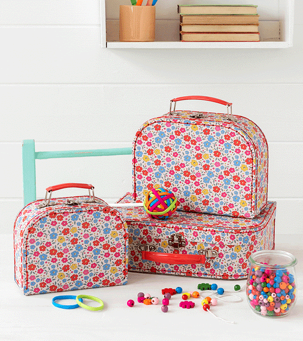Flowery Tilde Suitcase - Niddle Noddle