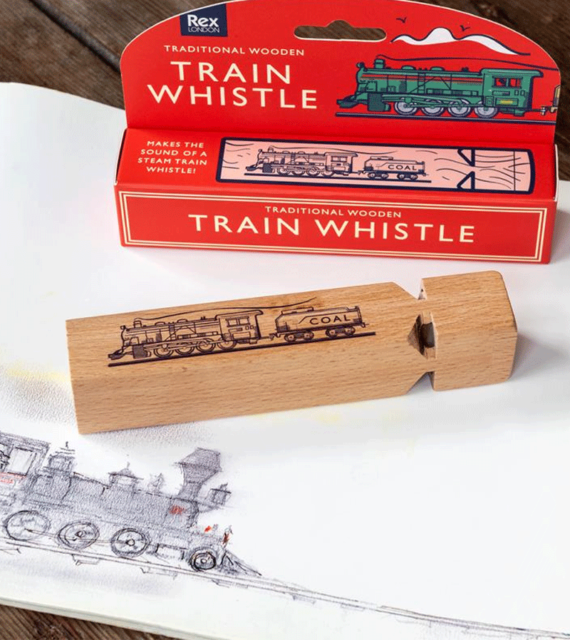 Wooden Train Whistle - Niddle Noddle