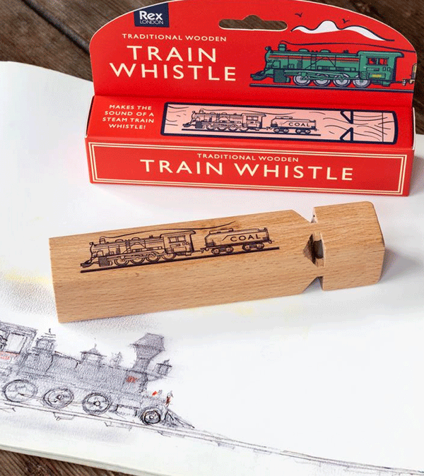 Wooden Train Whistle