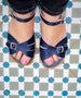 Classic Saltwater Sandal in Navy