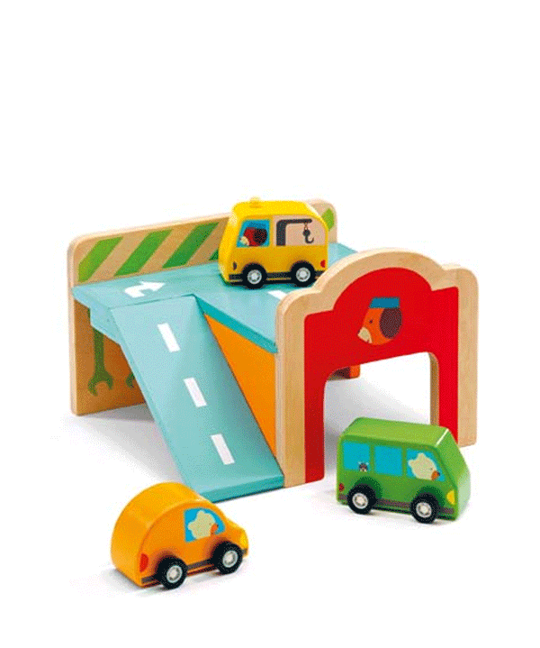 Wooden Mini Garage by Djeco - Niddle Noddle