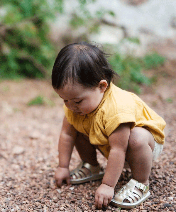 Sailor Sandal in Gold By Sun-San