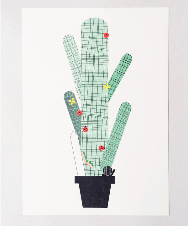 A3 Cactus Print by Scout Edition - Niddle Noddle