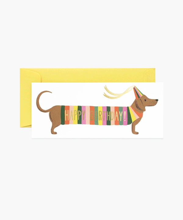 Long Hot Dog Birthday Card by Rifle Paper Co. - Niddle Noddle
