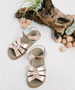 Children's Rose Gold Original Sandal by Saltwater - Niddle Noddle