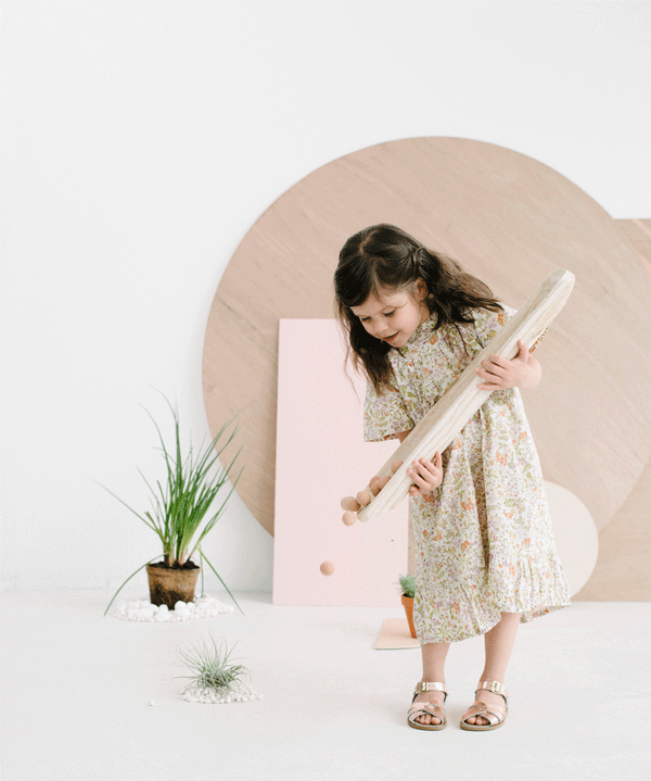 Children's Rose Gold Original Sandal by Saltwater - Niddle Noddle