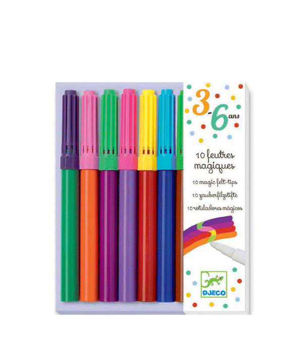10 Magic Felt Tips by Djeco - Niddle Noddle