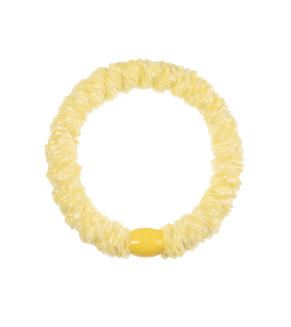 Velvet Light Yellow Hairband by Bon dep