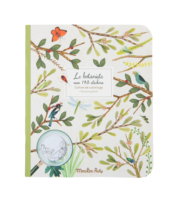 Le Botaniste Colouring & Sticker Book by Moulin Roty - Niddle Noddle