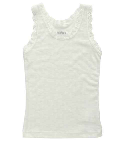 Pointelle Vest in Wool and Silk