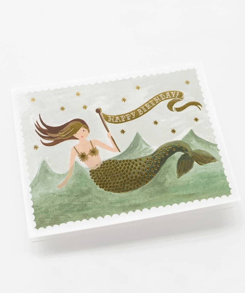 Vintage Mermaid Card by Rifle Paper Co - Niddle Noddle