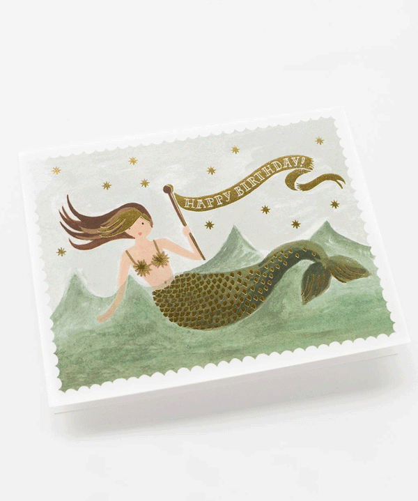 Vintage Mermaid Card by Rifle Paper Co - Niddle Noddle