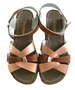 Niddle Noddle Exclusive Rose Gold and Tan Saltwater Original Sandals