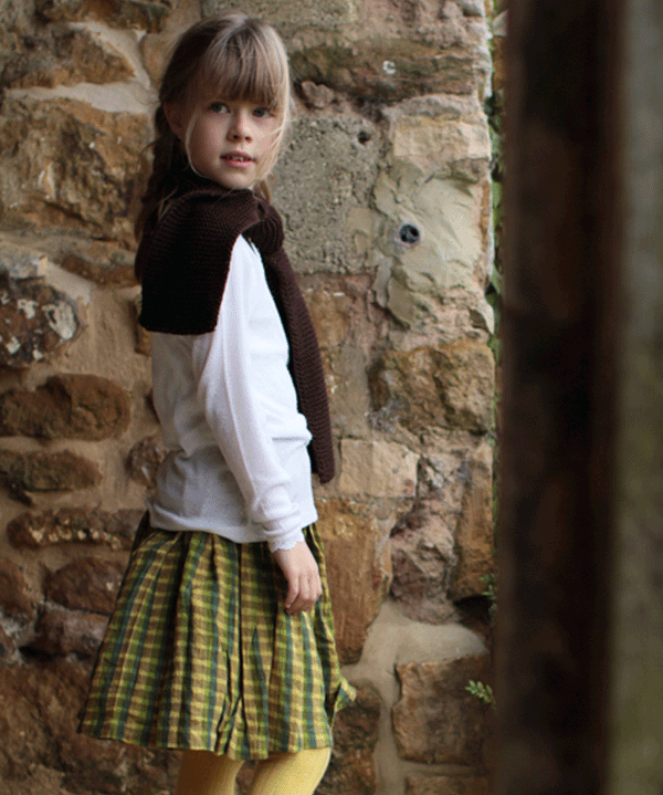 Pointelle Long sleeved Tee in Wool and Silk - Niddle Noddle