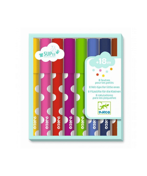 Set of 8 FeltTips for Little ones by Djeco