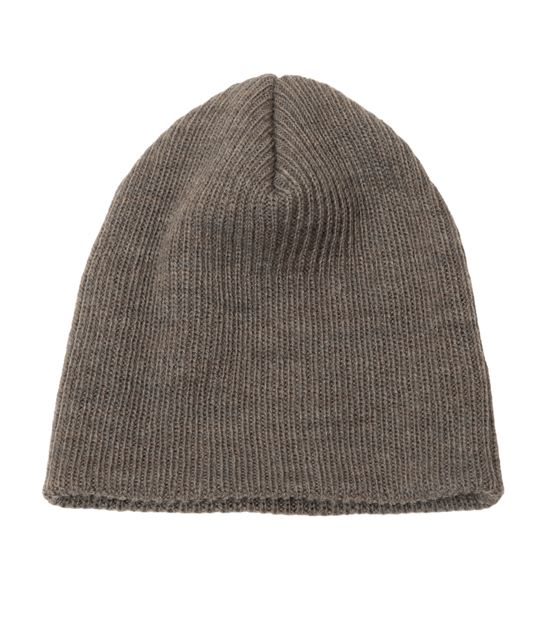 Nutty Melange Merino Knitted Beanie by Joha