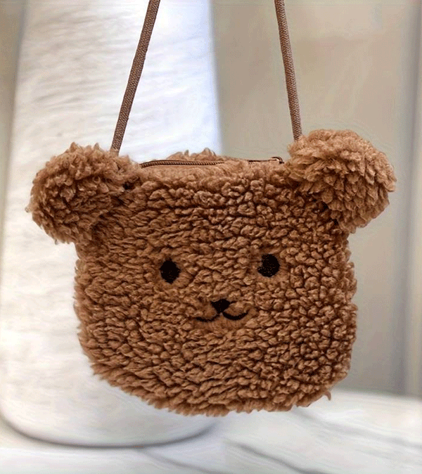 Teddy Bear Fluffy Shoulder Bag