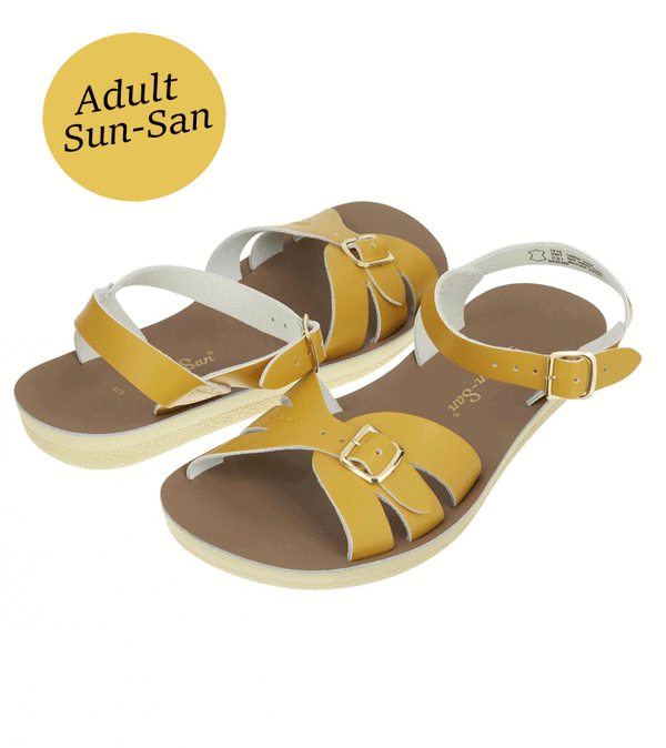 Adult  Mustard Boardwalk Sandal  by Sun-San - Niddle Noddle