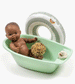 Mint Bath Top for Baby Dolls - Niddle Noddle