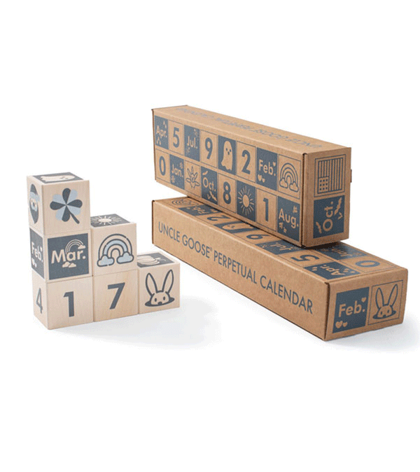Perpetual Block Calendar by Uncle Goose