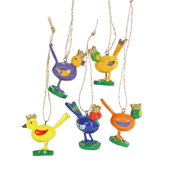 Chipper Chippers Bird Wooden Ornament by Cody Foster - Niddle Noddle