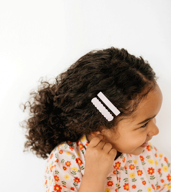 Cloud Scallop Hair Clip by Wunderkin - Niddle Noddle