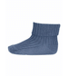 Stormy Sea Cotton Rib Sock by mp Denmark - Niddle Noddle