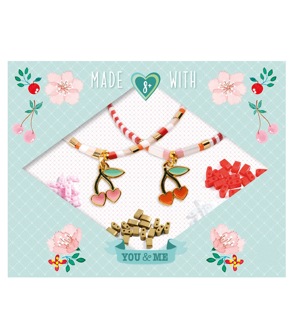 Tila and Cherries You & Me Jewellery making Kit by Djeco