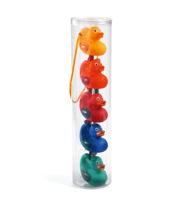Set of 5 Rainbow Fishing Ducks by Djeco - Niddle Noddle