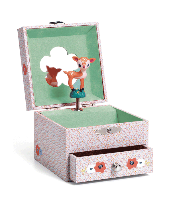 Woodland Fawn Musical  Jewellery Box by Djeco - Niddle Noddle