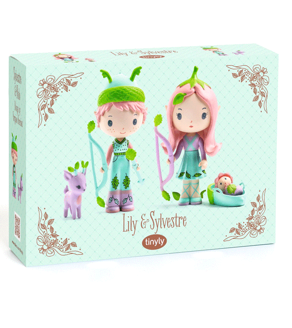 Lily & Sylvestre Tinyly Doll Figures by Djeco - Niddle Noddle