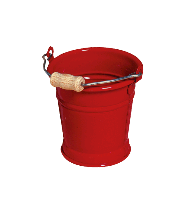 Red Enamel Doll's Bucket by Redecker