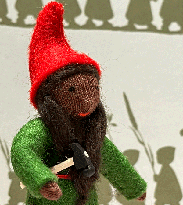 Dark Skin Father Waldorf Forest Elf - Niddle Noddle